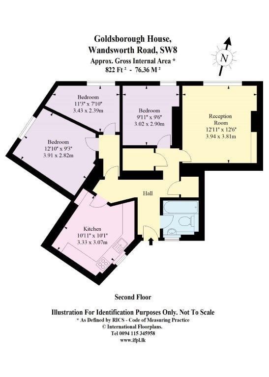 Квартира в Лондоне, Великобритания, 76 м² - фото 13