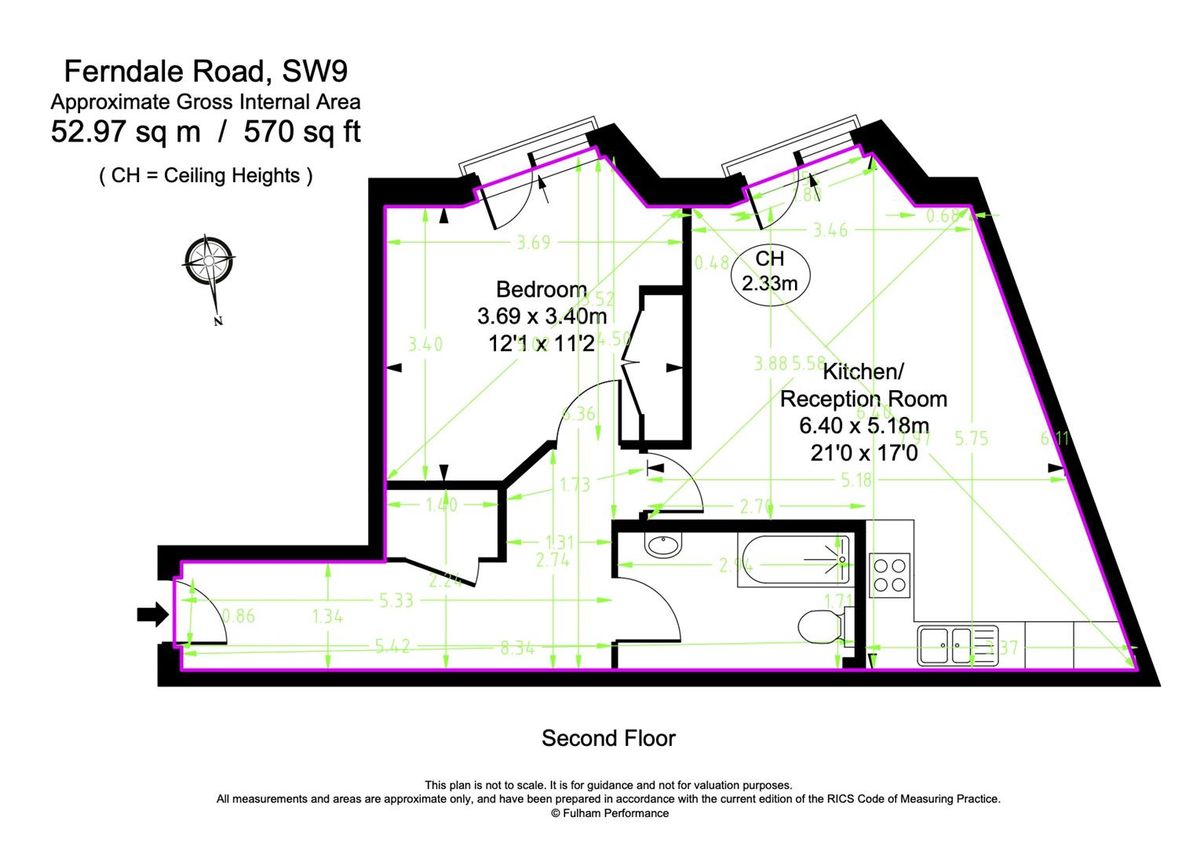 Квартира в Лондоне, Великобритания, 53 м² - фото 13