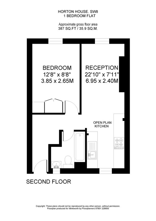 Квартира в Лондоне, Великобритания, 36 м² - фото 13