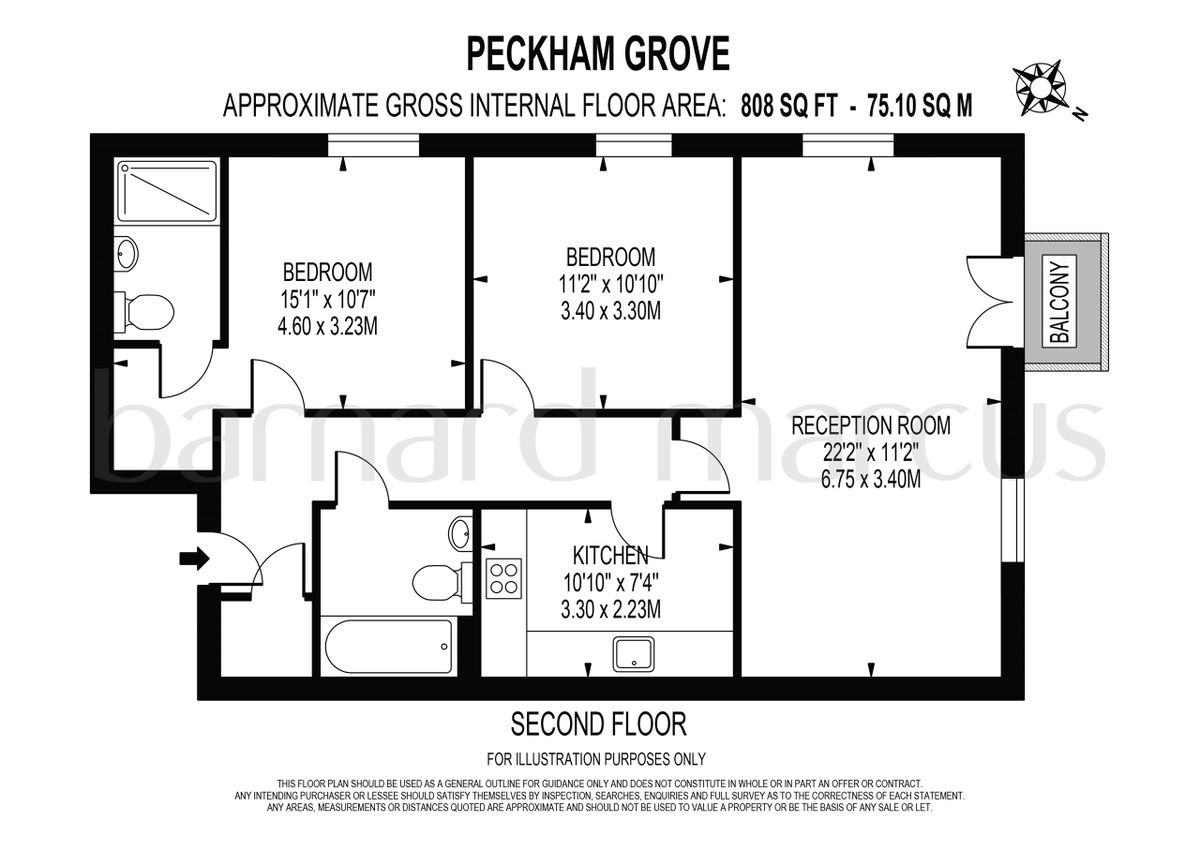 Квартира в Лондоне, Великобритания, 75 м² - фото 13