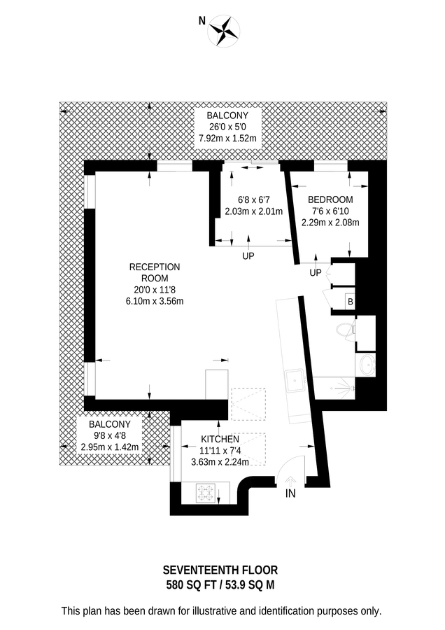 Квартира в Лондоне, Великобритания, 54 м² - фото 13