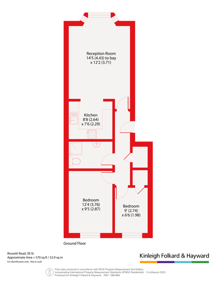 Квартира в Лондоне, Великобритания, 53 м² - фото 13