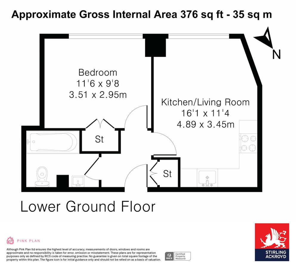 Квартира в Лондоне, Великобритания, 35 м² - фото 13
