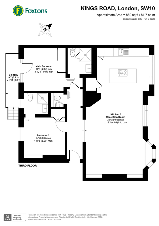 Квартира в Лондоне, Великобритания, 82 м² - фото 13