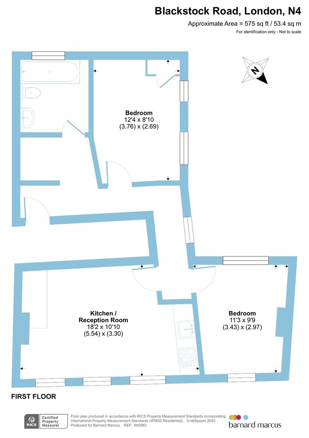 Квартира в Лондоне, Великобритания, 53 м² - фото 13