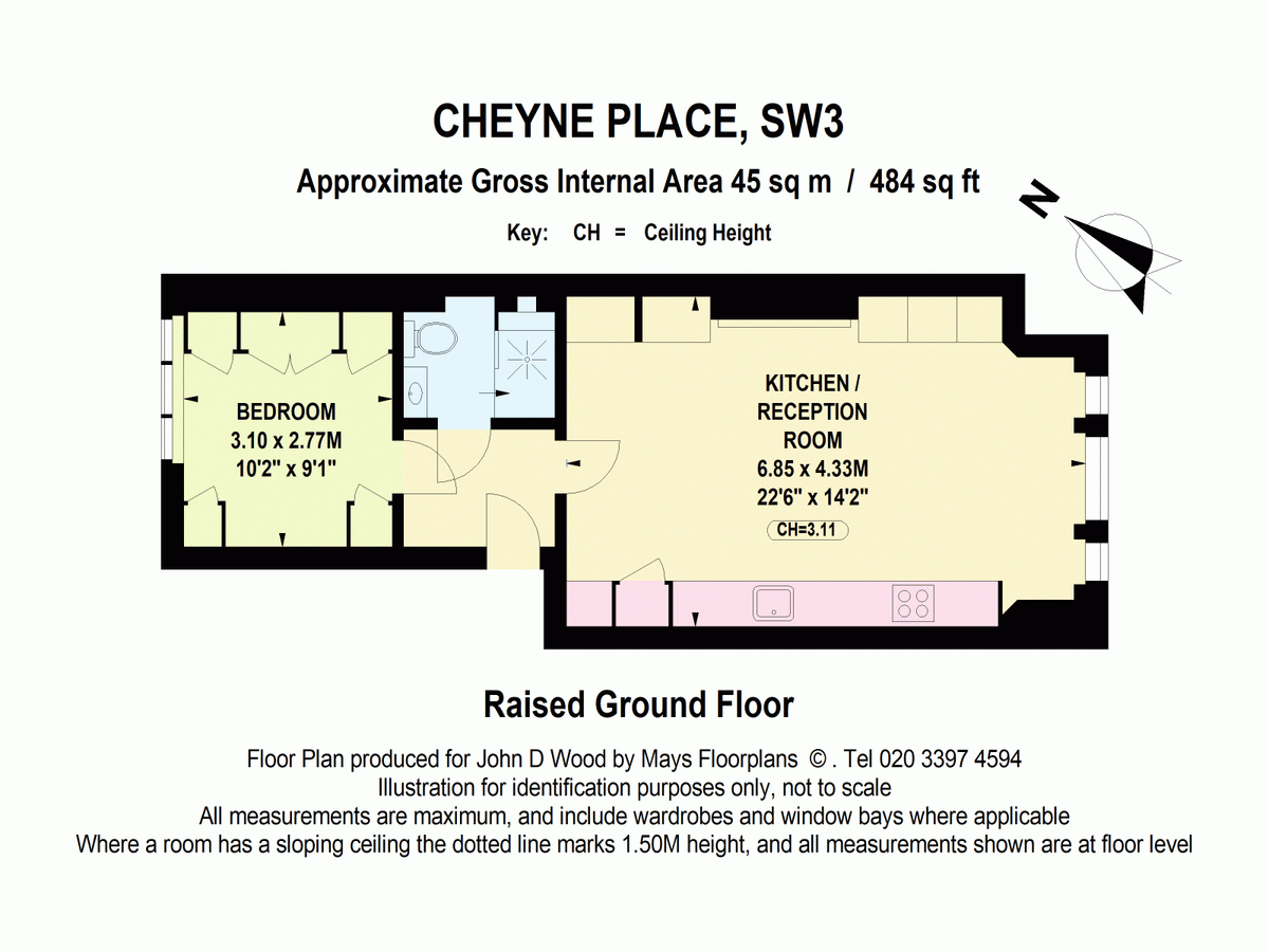 Квартира в Лондоне, Великобритания, 45 м² - фото 13