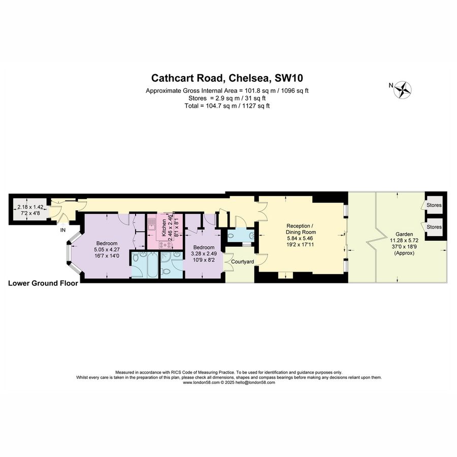 Квартира в Лондоне, Великобритания, 105 м² - фото 13