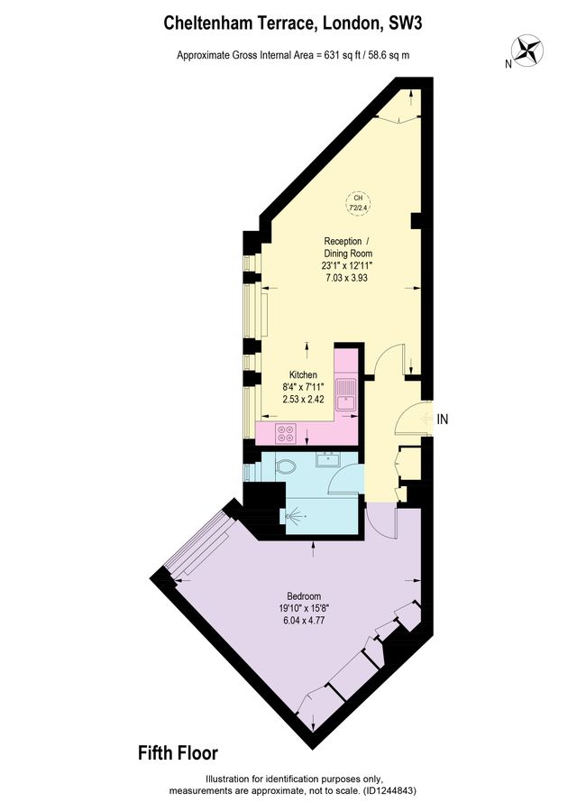 Квартира в Лондоне, Великобритания, 59 м² - фото 13