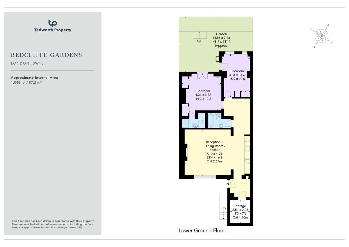 Квартира в Лондоне, Великобритания, 97 м² - фото 13