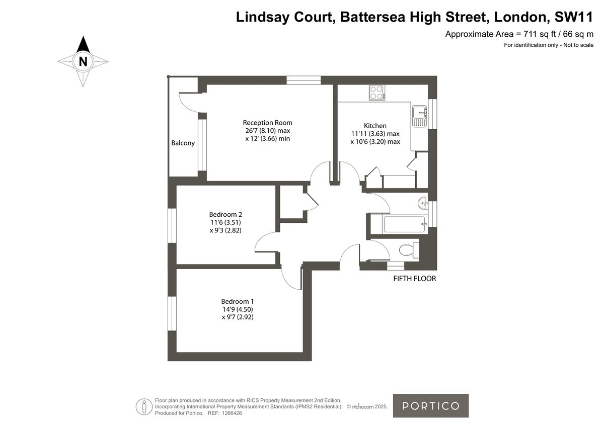 Квартира в Лондоне, Великобритания, 66 м² - фото 13