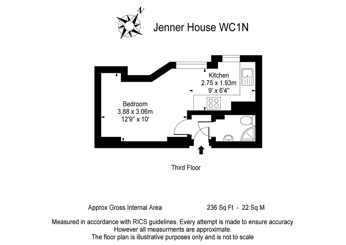 Квартира в Лондоне, Великобритания, 22 м² - фото 13