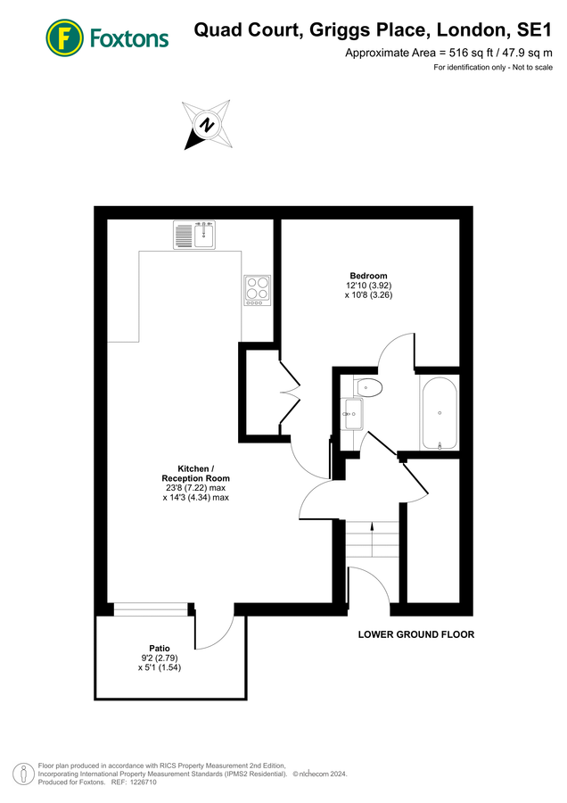 Квартира в Лондоне, Великобритания, 48 м² - фото 14