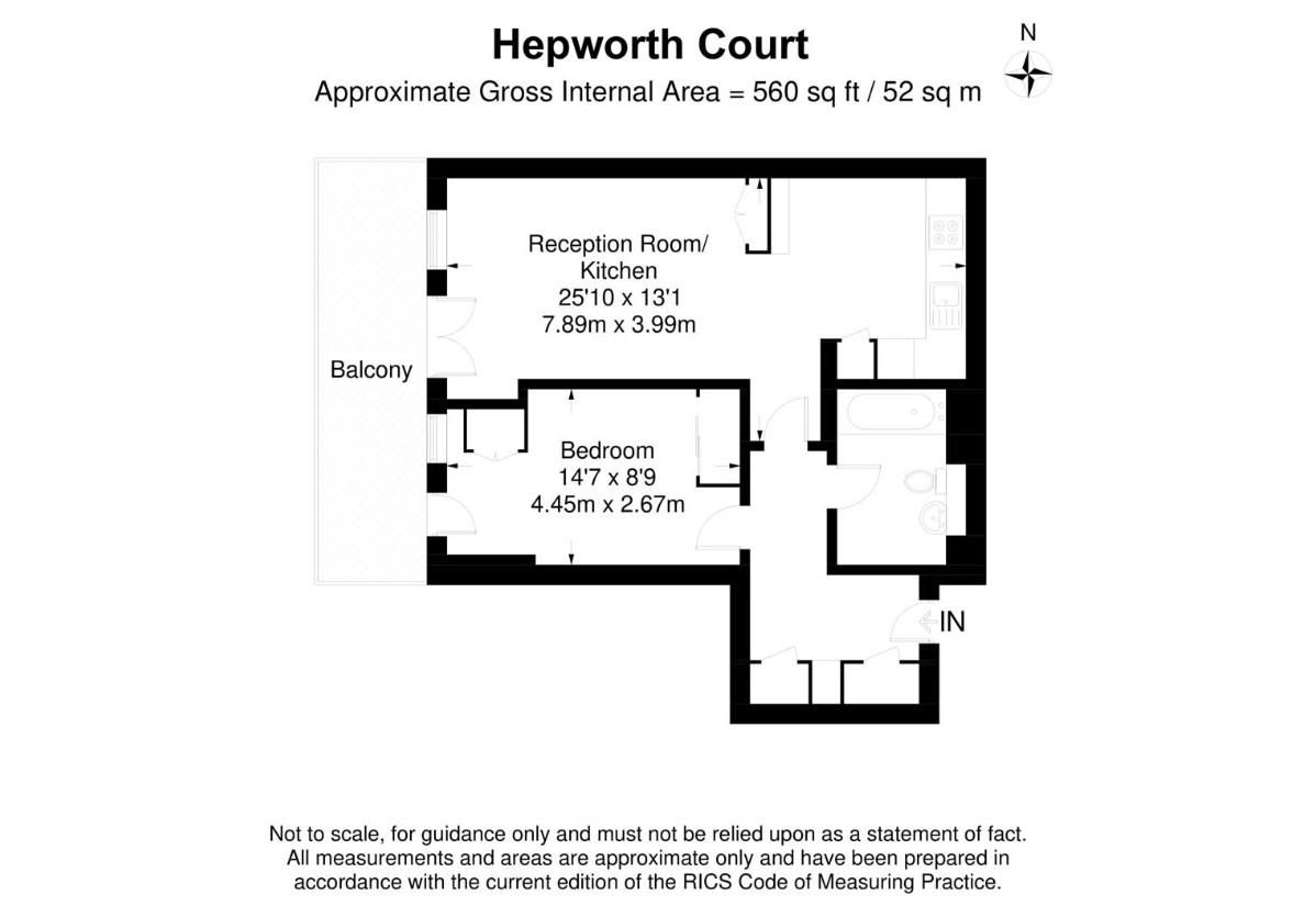 Квартира в Лондоне, Великобритания, 52 м² - фото 14