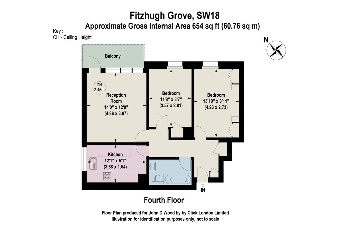 Квартира в Лондоне, Великобритания, 61 м² - фото 14