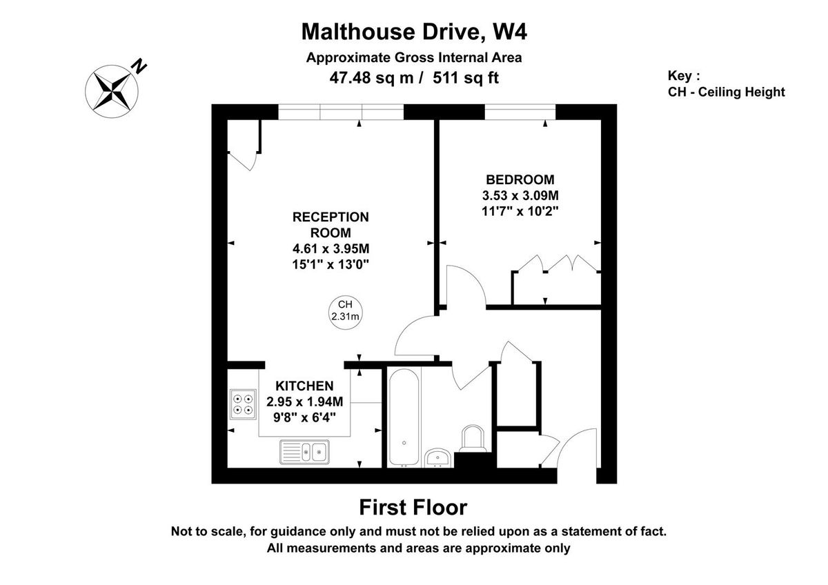 Квартира в Лондоне, Великобритания, 48 м² - фото 14
