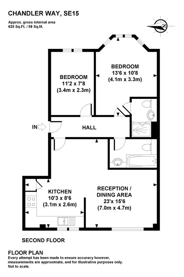 Квартира в Лондоне, Великобритания, 58 м² - фото 14