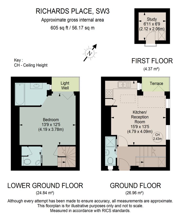 Квартира в Лондоне, Великобритания, 56 м² - фото 14
