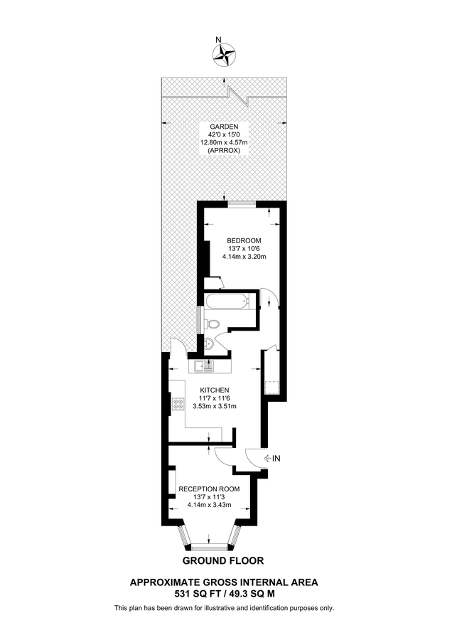 Квартира в Лондоне, Великобритания, 49 м² - фото 14