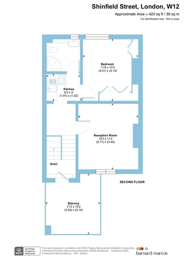 Квартира в Лондоне, Великобритания, 39 м² - фото 14