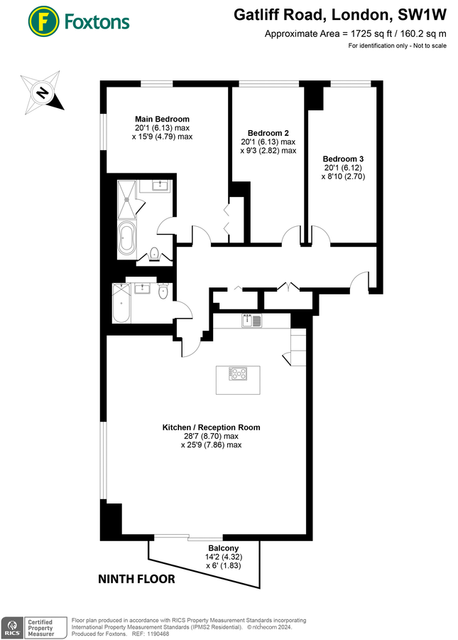 Квартира в Лондоне, Великобритания, 160 м² - фото 14