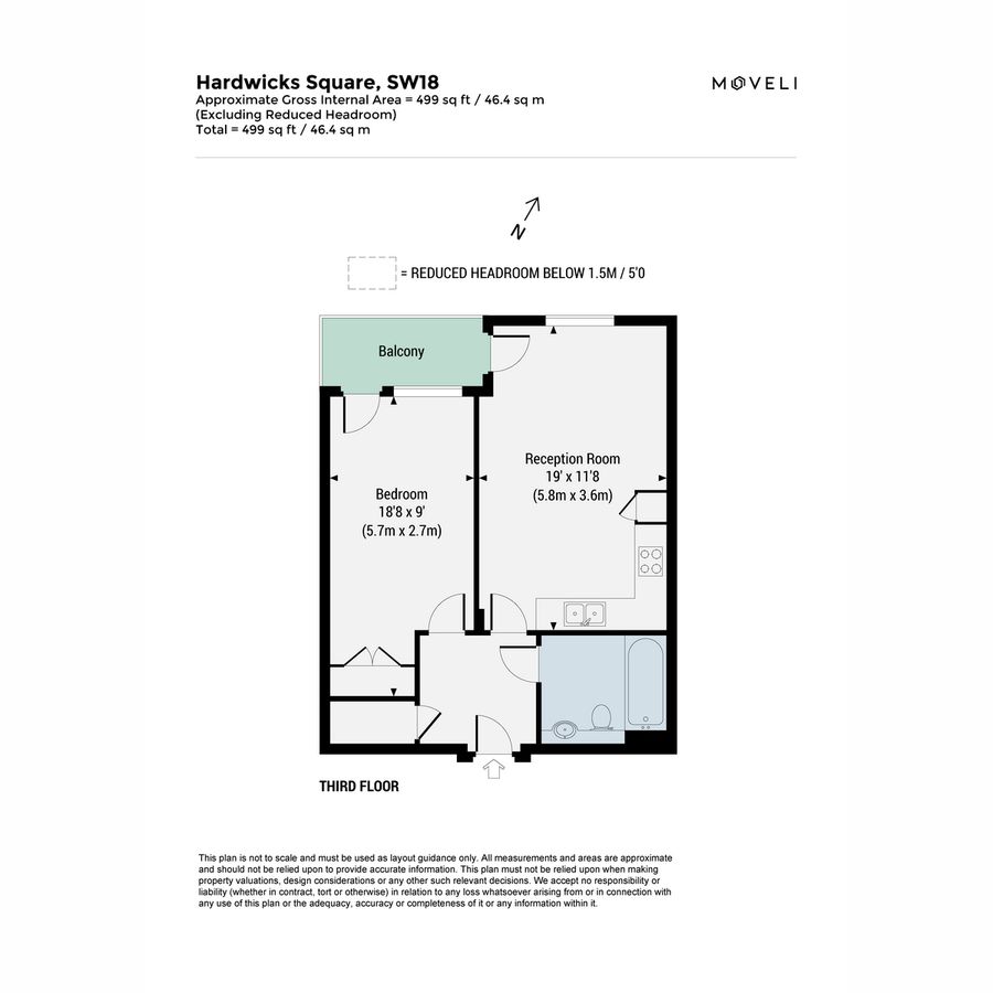 Квартира в Лондоне, Великобритания, 46 м² - фото 14
