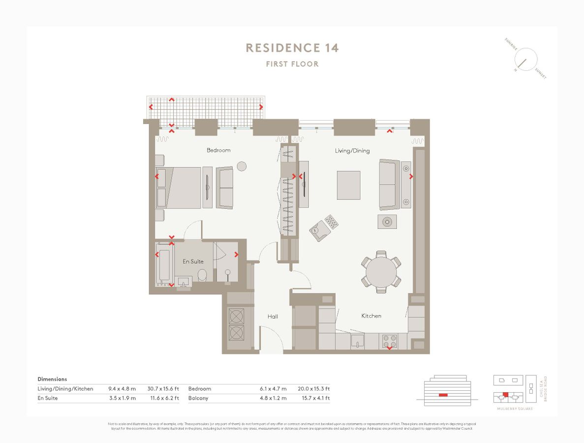 Квартира в Лондоне, Великобритания, 99 м² - фото 15