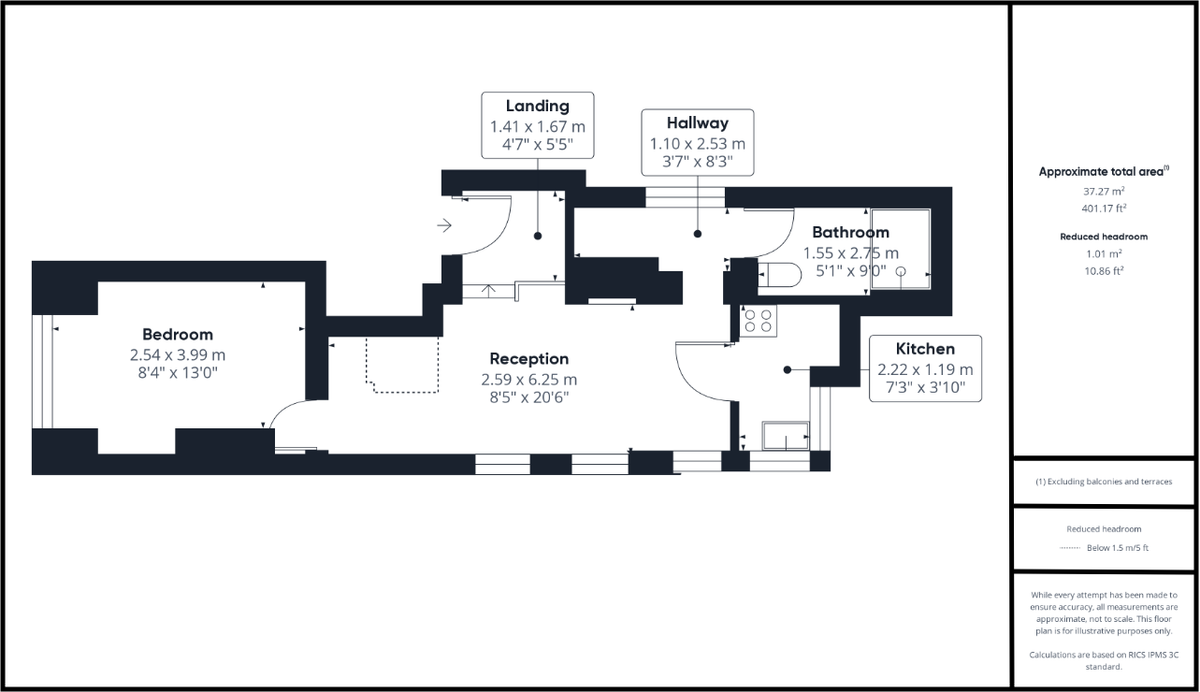 Квартира в Лондоне, Великобритания, 37 м² - фото 15