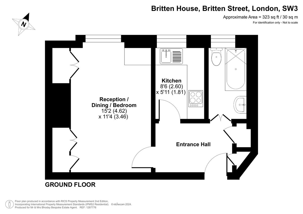 Квартира в Лондоне, Великобритания, 30 м² - фото 15