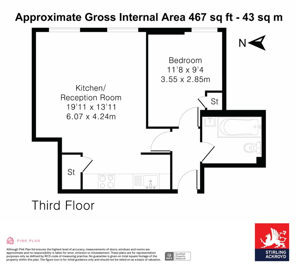 Квартира в Лондоне, Великобритания, 43 м² - фото 15