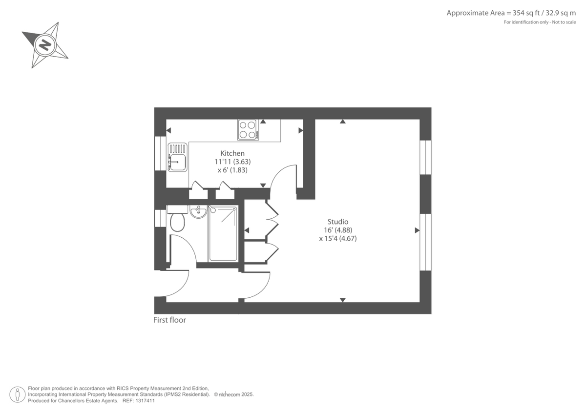 Квартира в Лондоне, Великобритания, 33 м² - фото 16