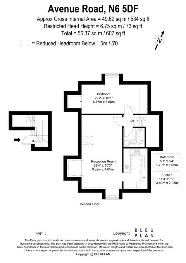 Квартира в Лондоне, Великобритания, 56 м² - фото 16