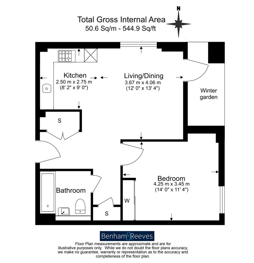 Квартира в Лондоне, Великобритания, 51 м² - фото 16