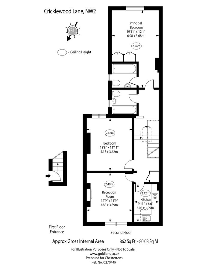 Квартира в Лондоне, Великобритания, 80 м² - фото 16