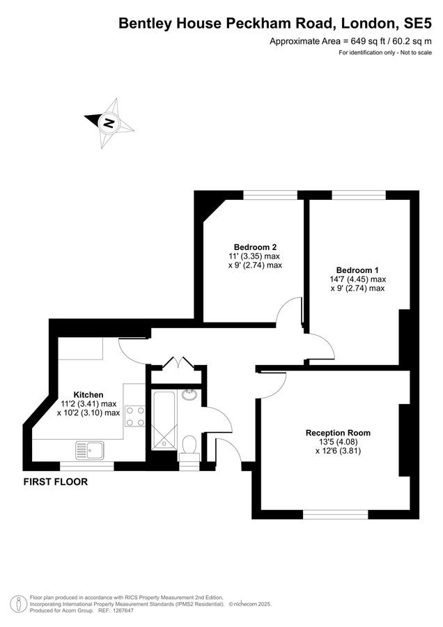 Квартира в Лондоне, Великобритания, 60 м² - фото 16