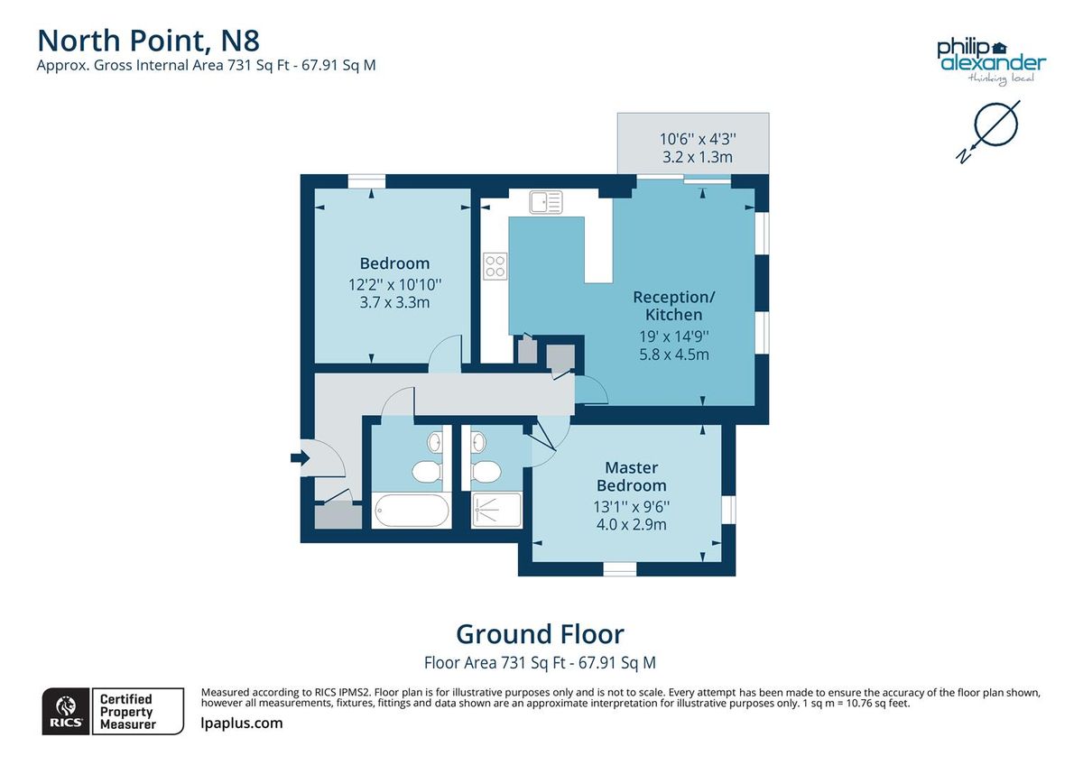 Квартира в Лондоне, Великобритания, 68 м² - фото 16