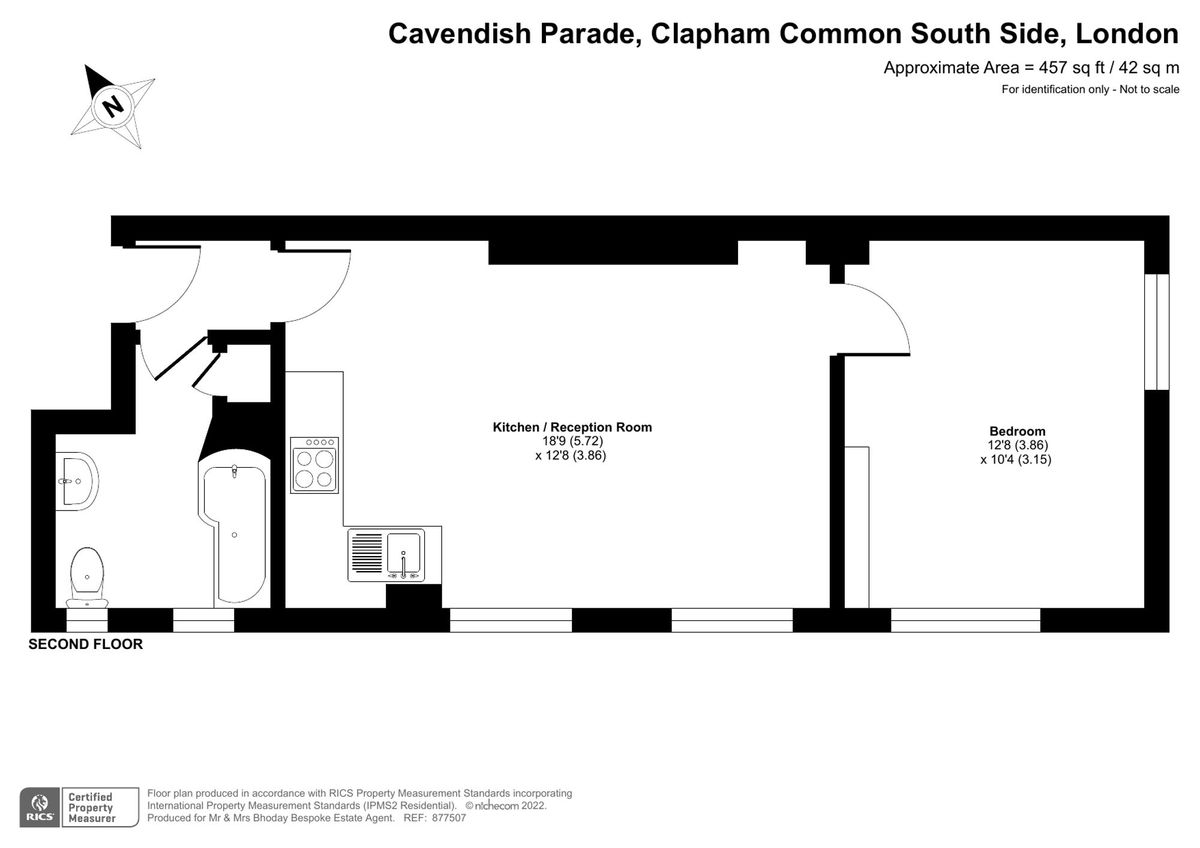 Квартира в Лондоне, Великобритания, 42 м² - фото 16