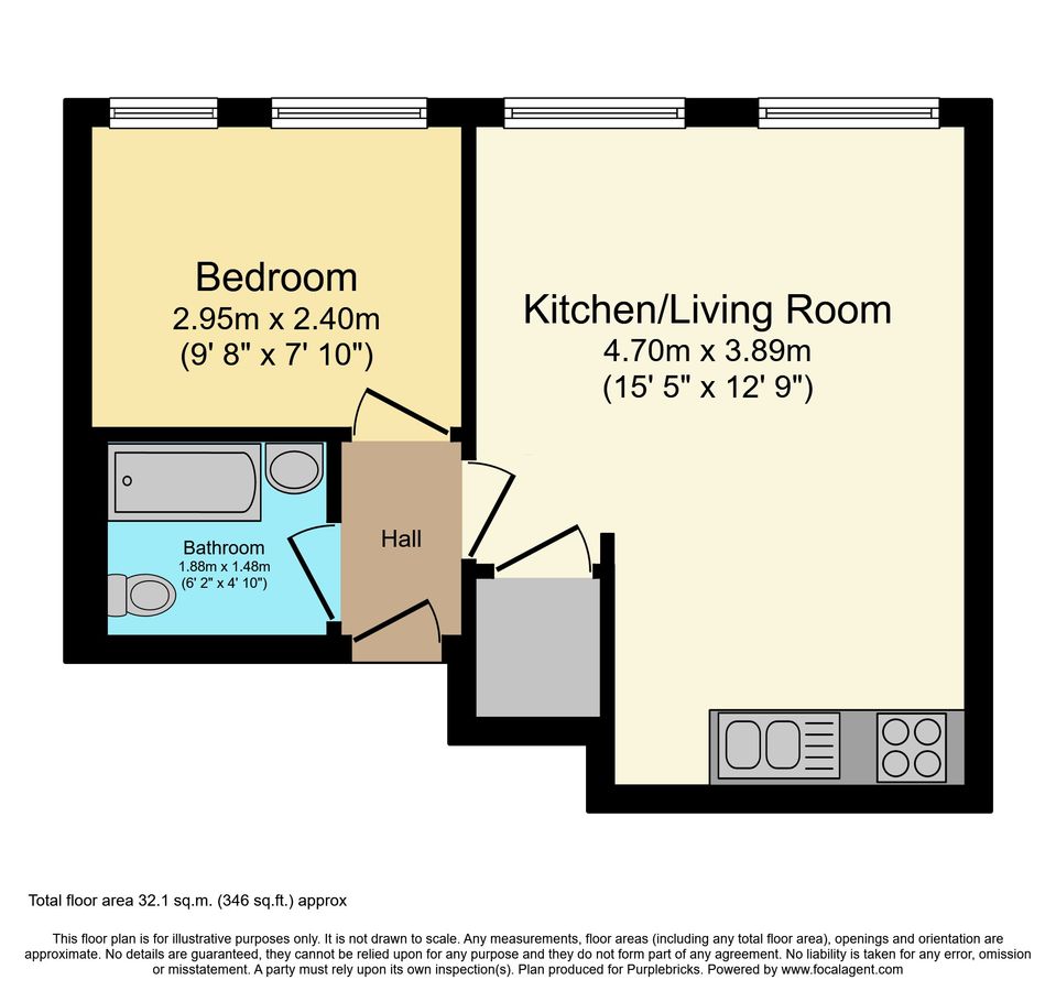 Квартира в Лондоне, Великобритания, 32 м² - фото 16