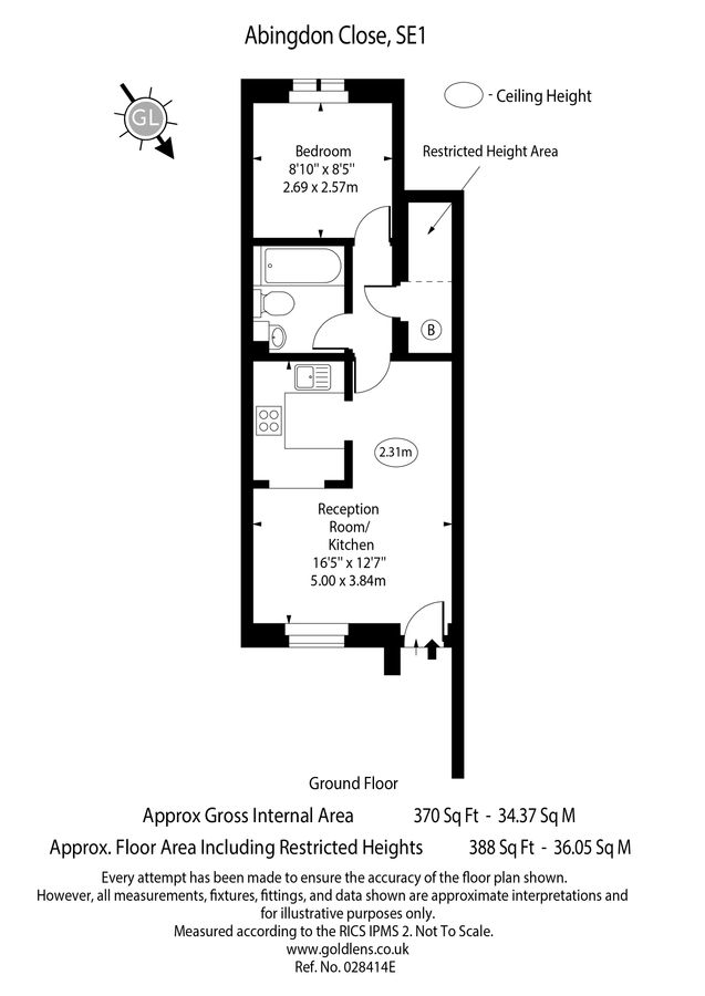 Квартира в Лондоне, Великобритания, 36 м² - фото 16