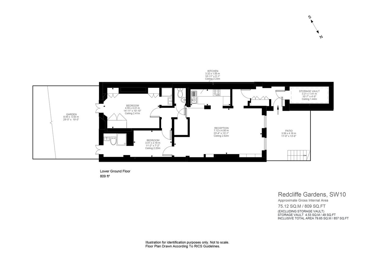 Квартира в Лондоне, Великобритания, 75 м² - фото 16