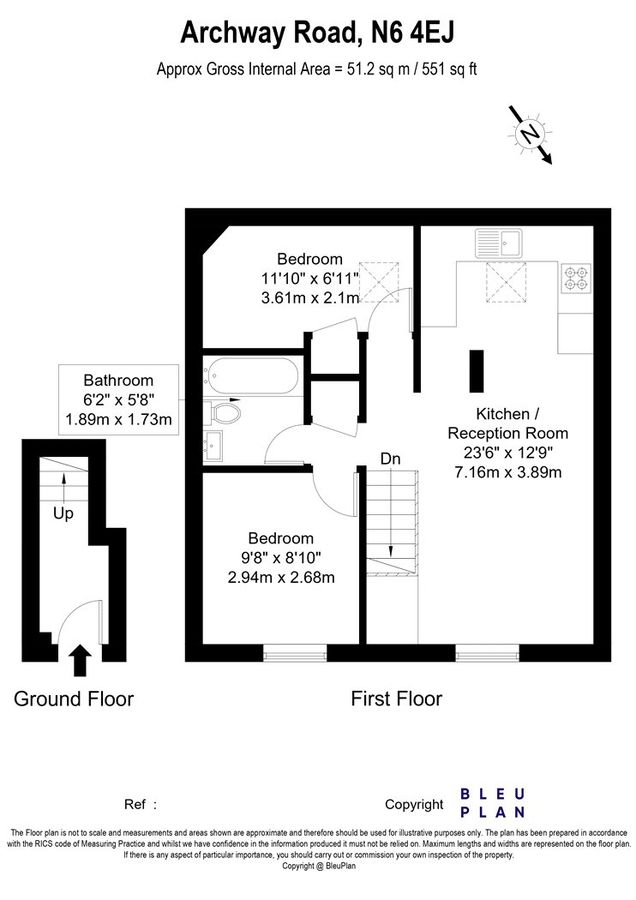 Квартира в Лондоне, Великобритания, 51 м² - фото 16