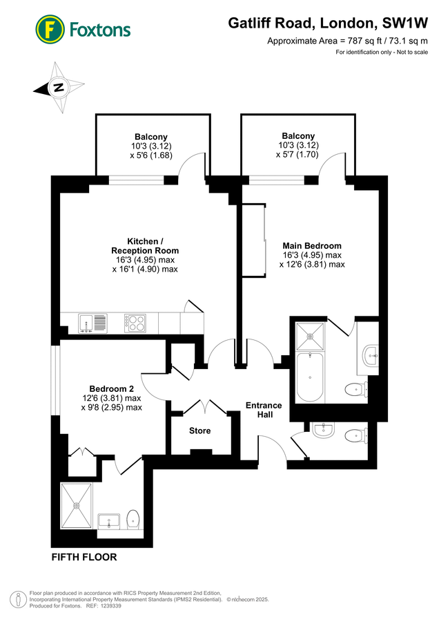 Квартира в Лондоне, Великобритания, 73 м² - фото 16