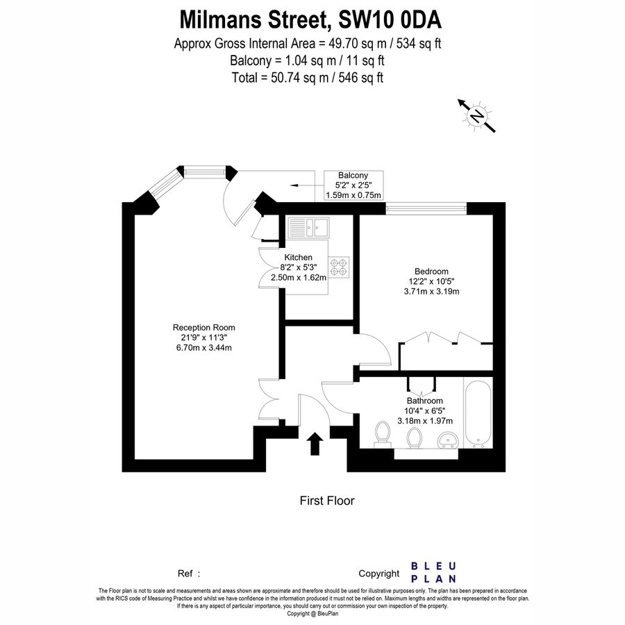 Квартира в Лондоне, Великобритания, 51 м² - фото 17