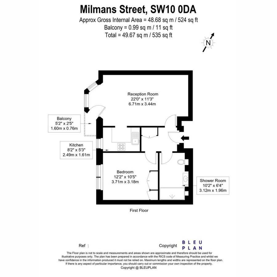 Квартира в Лондоне, Великобритания, 49 м² - фото 17