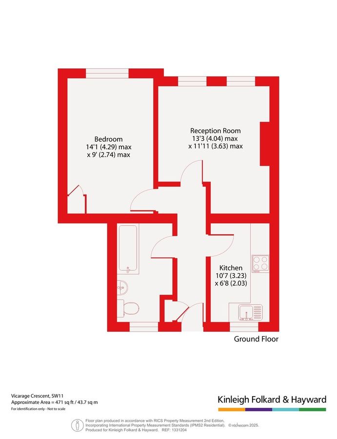 Квартира в Лондоне, Великобритания, 44 м² - фото 17