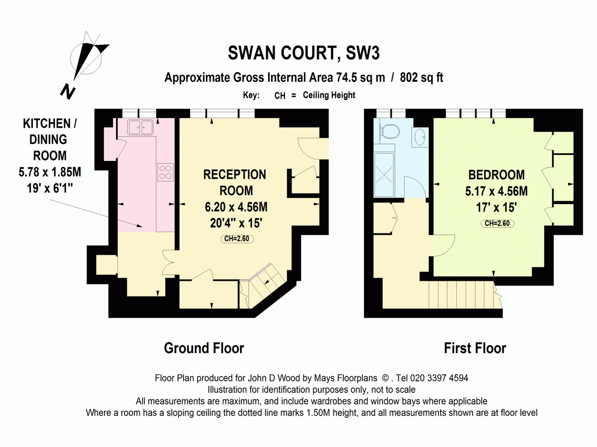 Квартира в Лондоне, Великобритания, 75 м² - фото 16