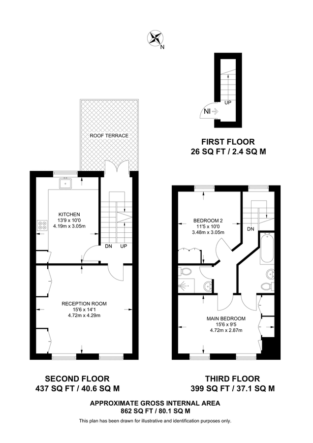 Квартира в Лондоне, Великобритания, 80 м² - фото 19