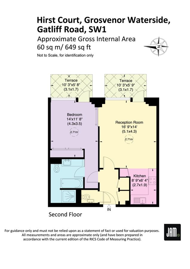 Квартира в Лондоне, Великобритания, 60 м² - фото 11
