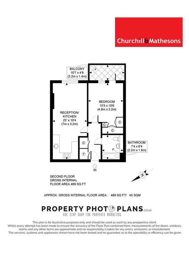 Квартира в Лондоне, Великобритания, 45 м² - фото 13
