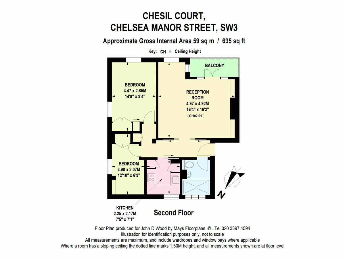 Квартира в Лондоне, Великобритания, 59 м² - фото 13