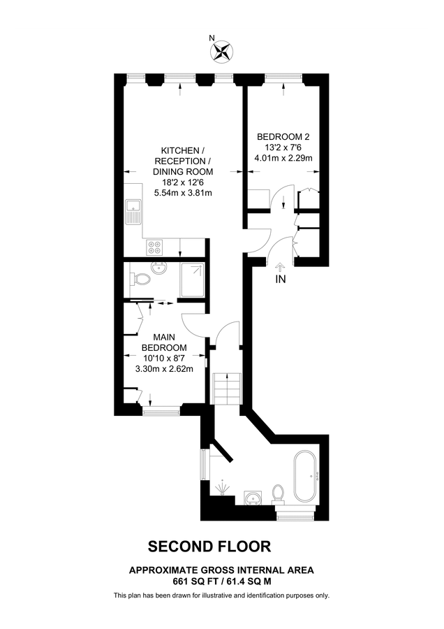 Квартира в Лондоне, Великобритания, 61 м² - фото 16